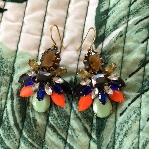 J.Crew crystal cluster earrings